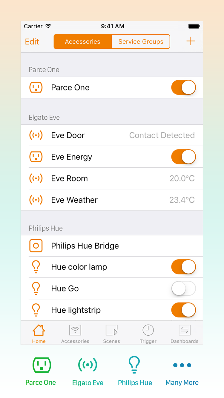 List of all proprietary characteristcs supported by MyHomes